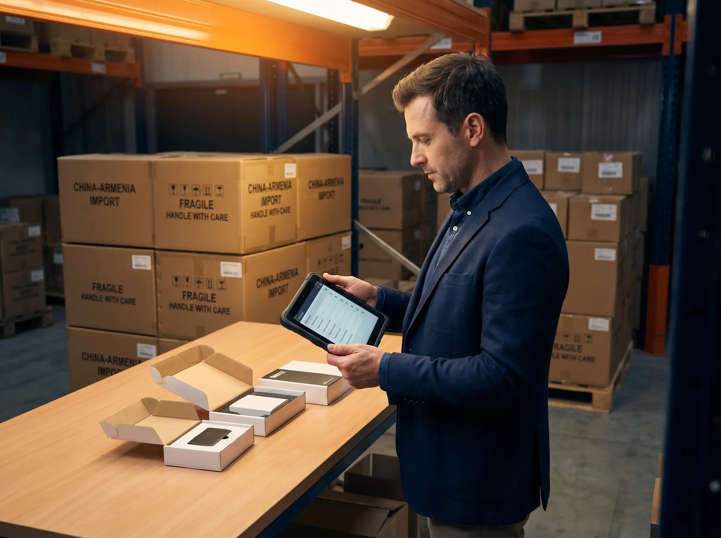 Quality control inspection of products before shipment